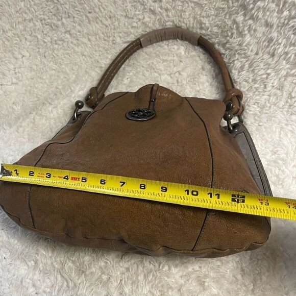 BCBGMAXAZRIA Brown & gray Hobo Shoulder bag.silver tone hardwares . - Picture 10 of 15